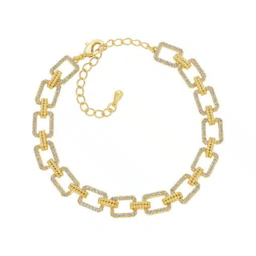Dainty Rectangles Lined Bracelet