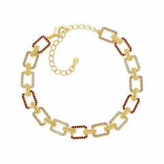 Dainty Rectangles Lined Bracelet