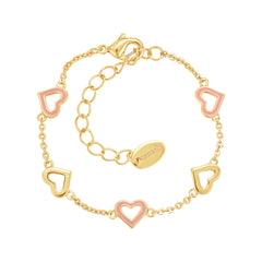 Up & Down Outline Heart Bracelet