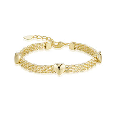 Gold Pop Of Heart Bracelet