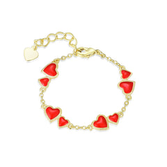 Double Red HeartBracelet