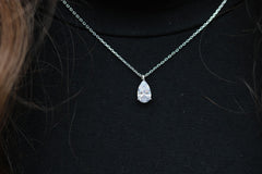 Teardrop Solitare Necklace