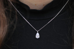 Teardrop Solitare Necklace