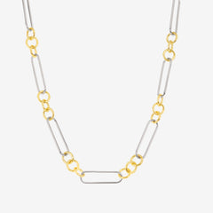 Two Tone Link Necklace