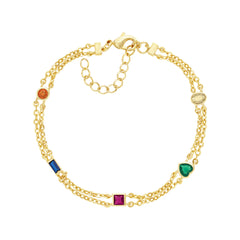 Double Link Assorted Bracelet