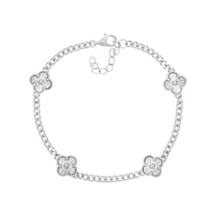 Shiny Clover Chain Bracelet