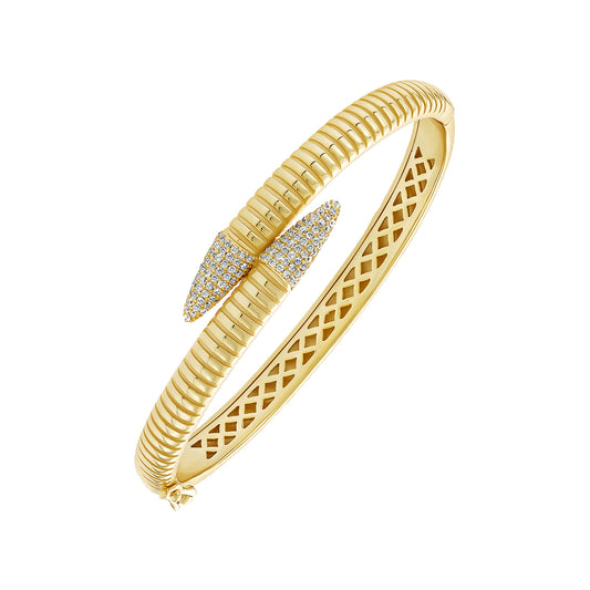 Ribbed Pointy Bangle
