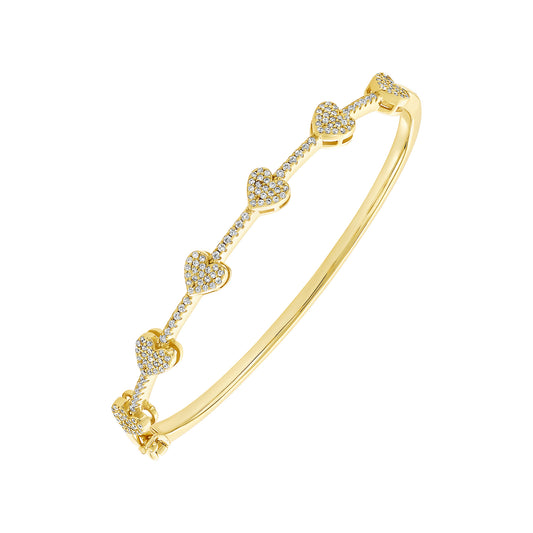 Side Heart Bangle
