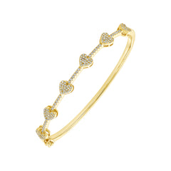Side Heart Bangle