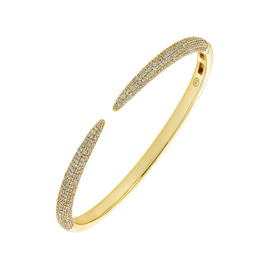 Open Pave Bangle
