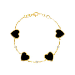 Hearts Around The Hand Bracelet