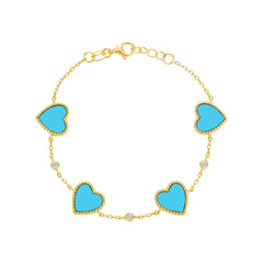 Hearts Around The Hand Bracelet