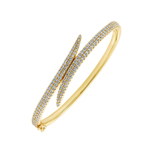 Twist Pave Bangle