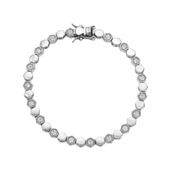 Hexagon Bezel Bracelet
