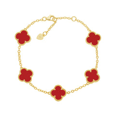 Five Small Clover Bracelet