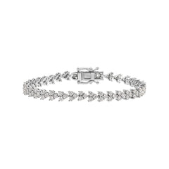 Heart Shaped Tennis Bracelet