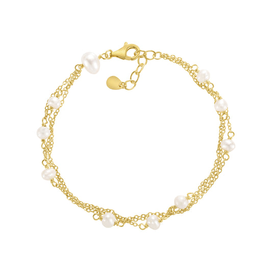 Layered Pearl Bracelet