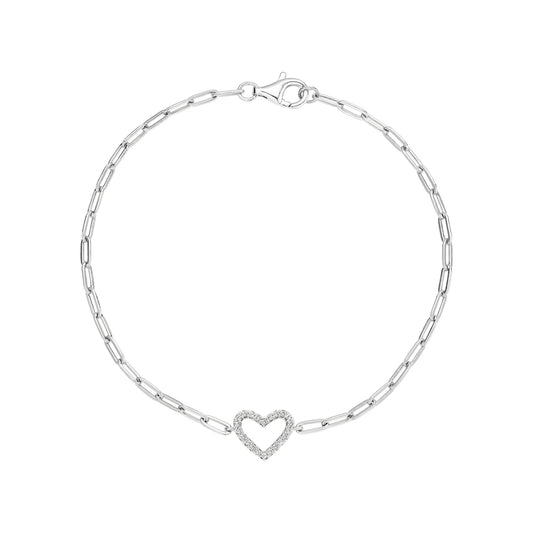 Open Mini Heart Bracelet