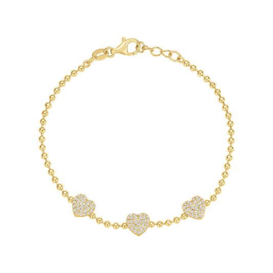 Beaded Heart Bracelet