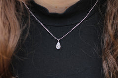 Teardrop Solitare Necklace