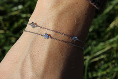 Double Diamond By The Yard Bracelet