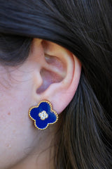 Enamel Clover Studs
