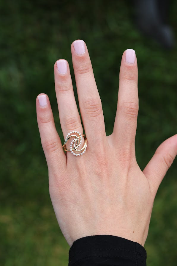 Gold Swirled Ring