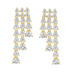 Triple Drop Graduating Earrings