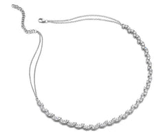 Slanted Tennis Necklace