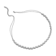 Slanted Tennis Necklace