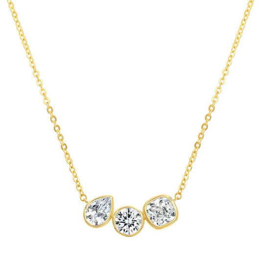 Bezel Trio Necklace