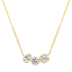 Bezel Trio Necklace