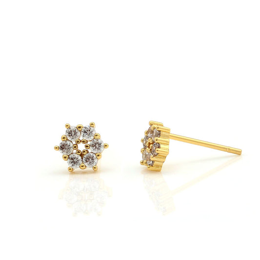 Mini Snowflake Flower Stud Earring
