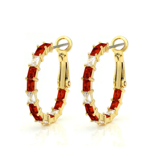 Thin Colored Round Hoops