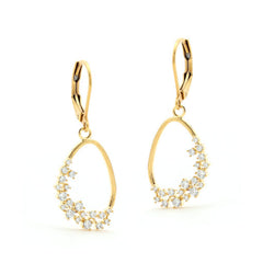 Scattered Stones Rock Earring