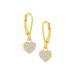 Pave Heart Earring