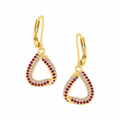 Open Frame Triangle Earrings