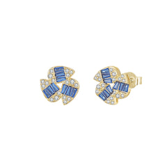 Teardrop Swirl Stud Earrings