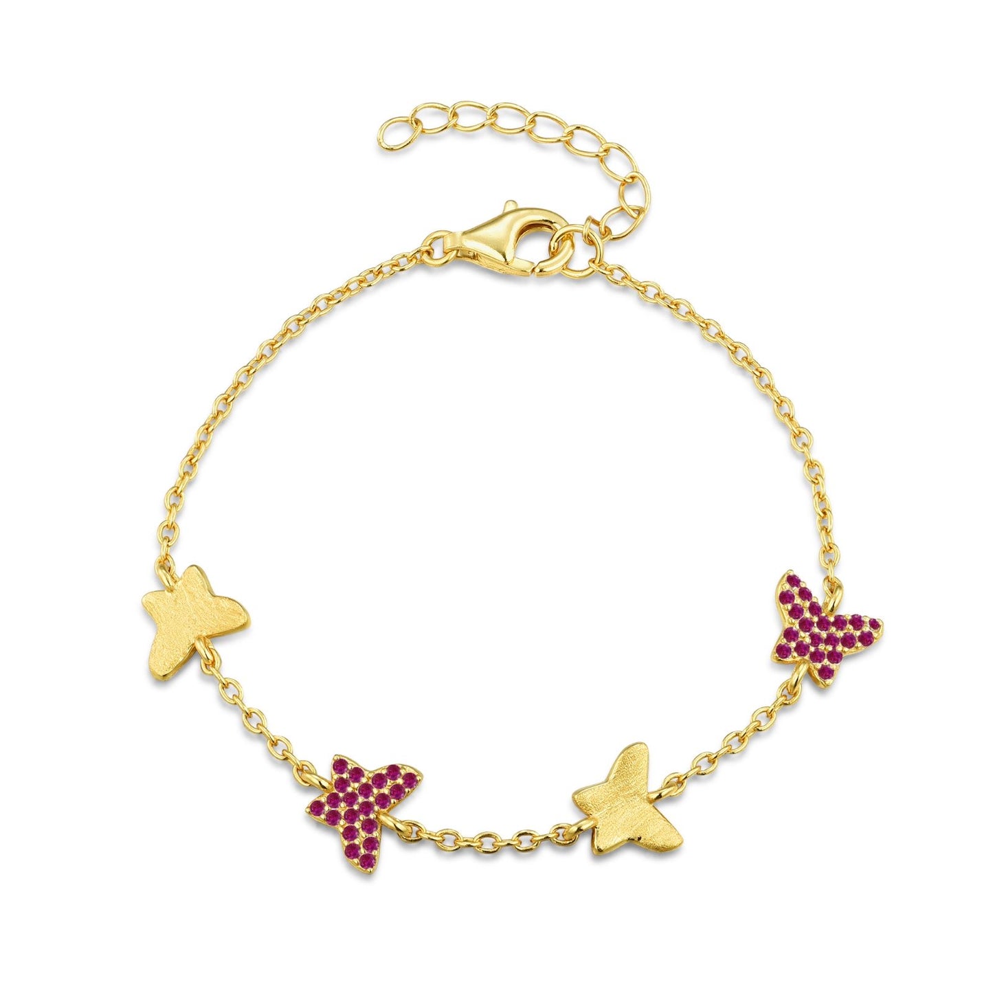 Side Slant Butterfly Bracelet