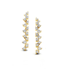 Dainty Zig Zag Tennis Earrings