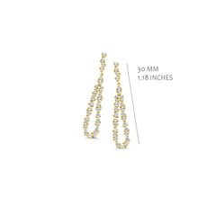 Small Open Teardrop Earrings