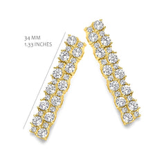 Unique Double Tennis Earrings