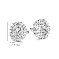 Pave Round Studs