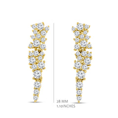 Pointed Cluster Earrings