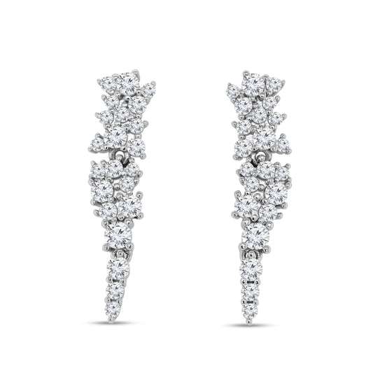 Pointed Cluster Earrings