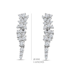 Pointed Cluster Earrings