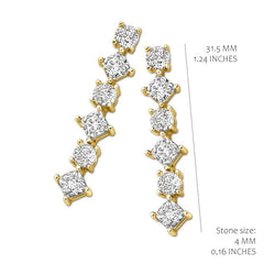 Multi Shape Drop Earrings