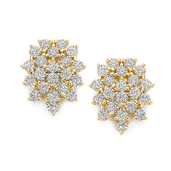 Downward Cluster Earrings