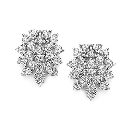 Downward Cluster Earrings