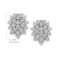 Downward Cluster Earrings